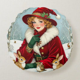 Cojín Redondo „Weihnachtliche Harmonie“