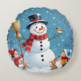 Cojín Redondo „Weihnachtliche Harmonie“