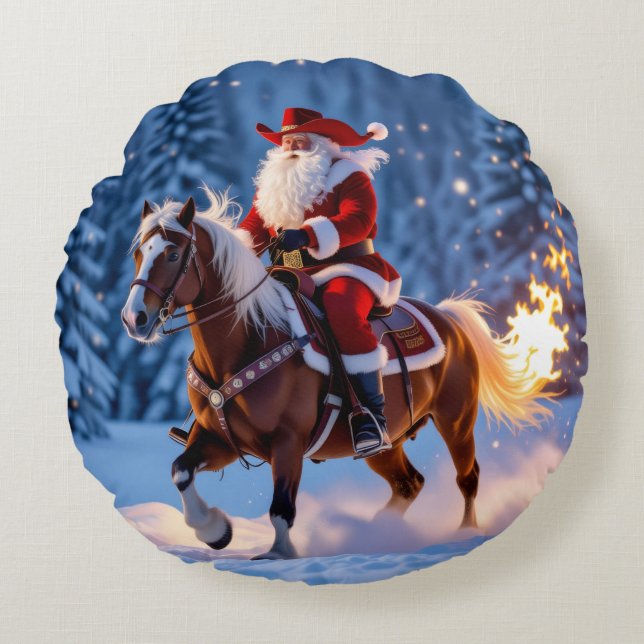 Cojín Redondo „Weihnachtliche Harmonie“ (Anverso)