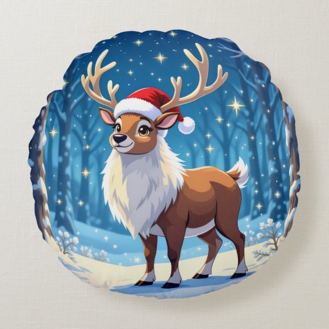 Cojín Redondo „Weihnachtliche Harmonie“ (Anverso)