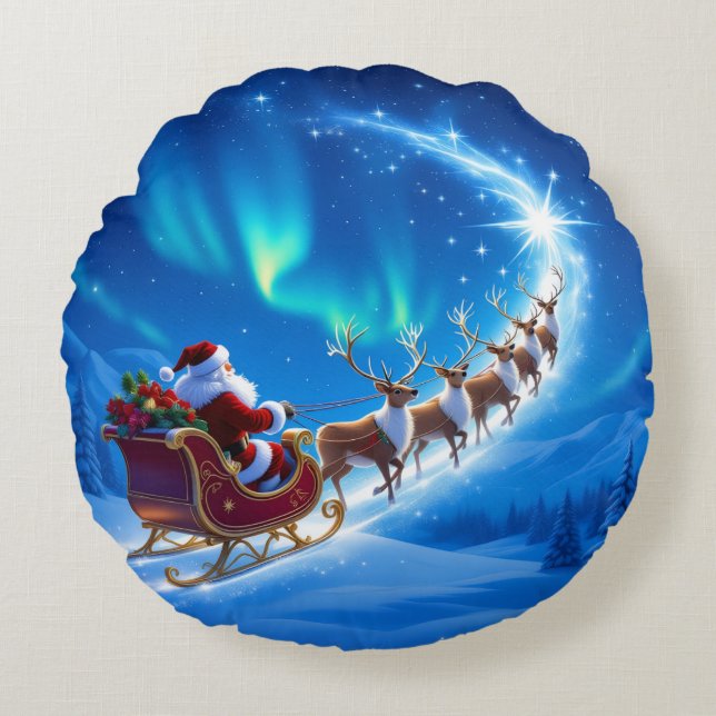 Cojín Redondo „Weihnachtliche Harmonie“ (Anverso)