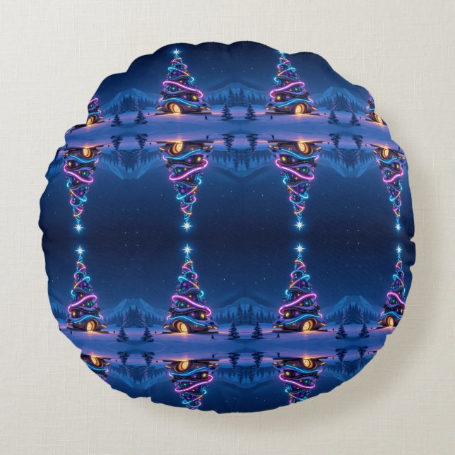 Cojín Redondo „Weihnachtliche Harmonie“ (Anverso)