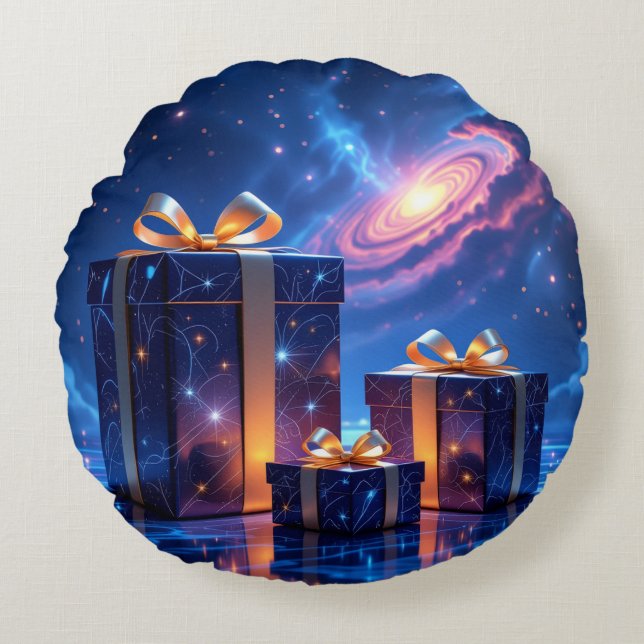 Cojín Redondo „Weihnachtliche Harmonie“ (Anverso)