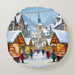 Cojín Redondo „Weihnachtliche Harmonie“