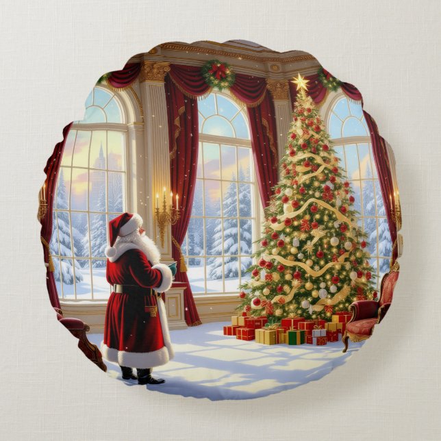 Cojín Redondo „Weihnachtliche Harmonie“ (Anverso)