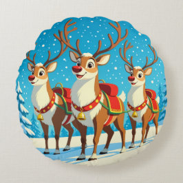 Cojín Redondo „Weihnachtliche Harmonie“