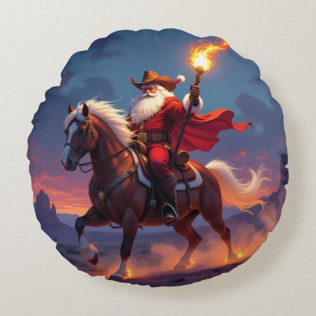 Cojín Redondo „Weihnachtliche Harmonie“ (Anverso)