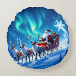 Cojín Redondo „Weihnachtliche Harmonie“