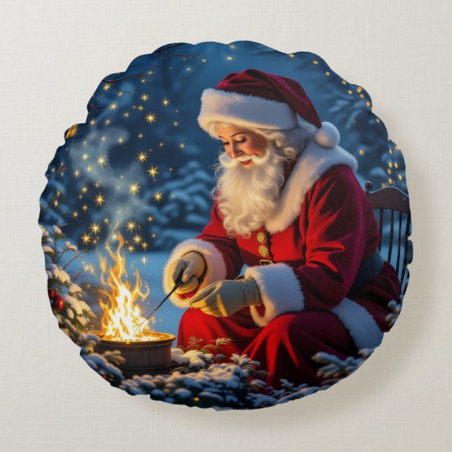 Cojín Redondo „Weihnachtliche Harmonie“ (Anverso)