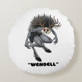 Cojín Redondo Wendigo "Wendell" Cryptid