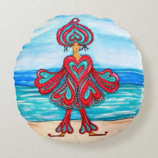 Cojín Redondo Where your Heart on your sleeve!