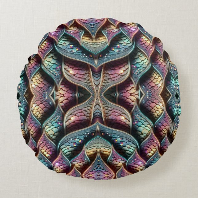 Cojín Redondo Where's The Mermaid (Anverso)