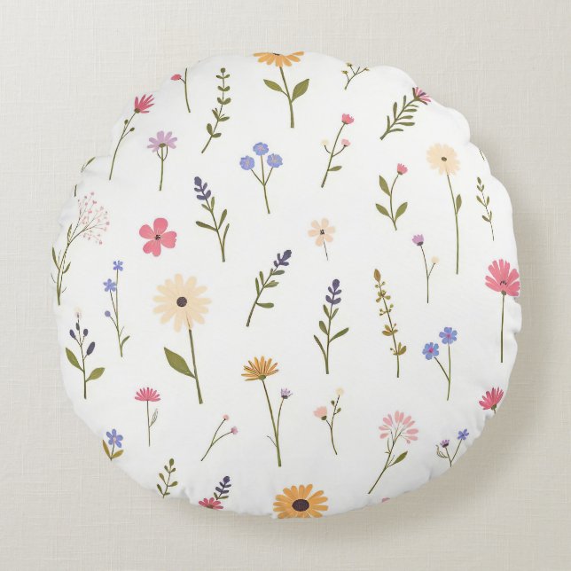 Cojín Redondo Whispering Wilds (Anverso)