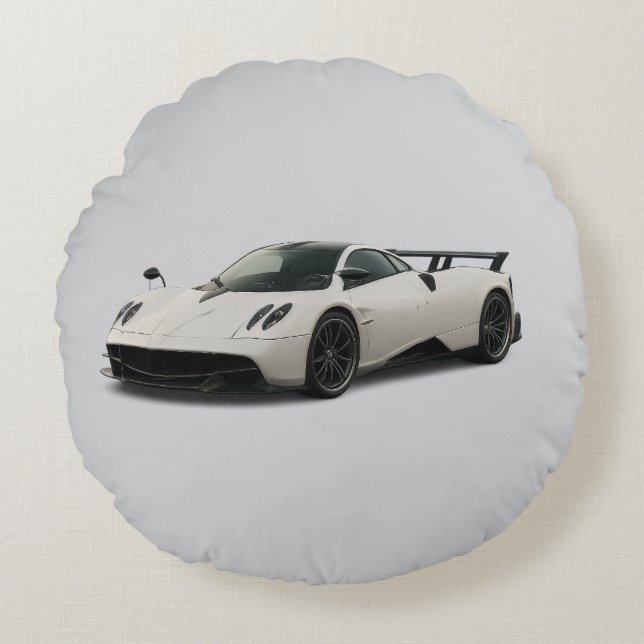 Cojín Redondo White pagani design on pillow (Anverso)