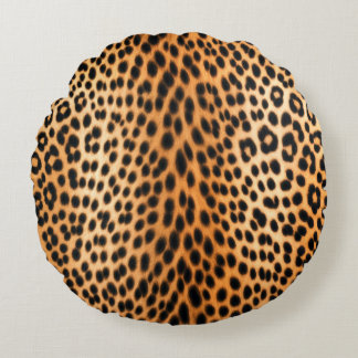 Cojín Redondo Wild Leopard Energy – Bold Animal Print Fashion