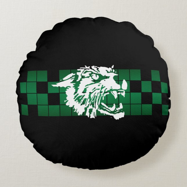 Cojín Redondo Wildcats de la Unión Wayland #5 (Anverso)