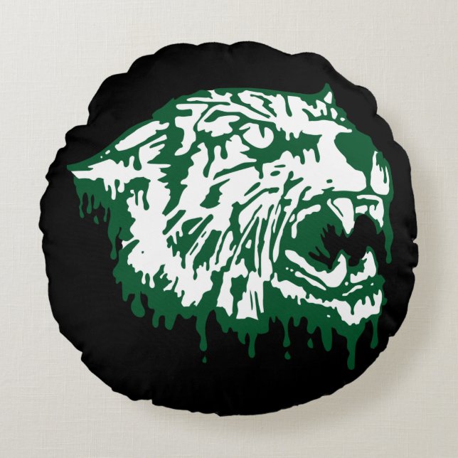 Cojín Redondo Wildcats de la Unión Wayland #6 (Anverso)