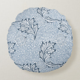 Cojín Redondo William Morris Floral en Azul