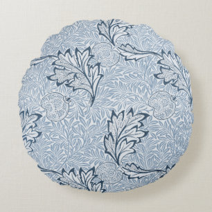Cojín Redondo William Morris Floral en Azul