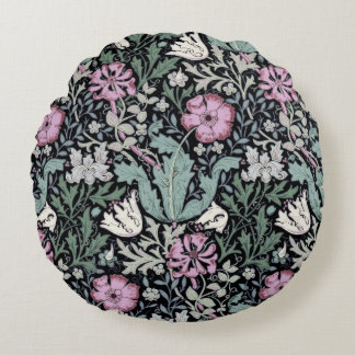 Cojín Redondo William Morris Poppy Botanical Victorian Wallpaper