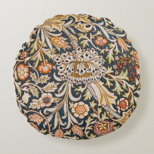 Cojín Redondo William Morris Trent Garden Flower Pattern Classic