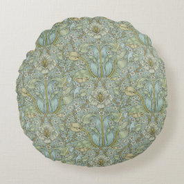 Cojín Redondo William Morris Vintage Floral Spring Thicket