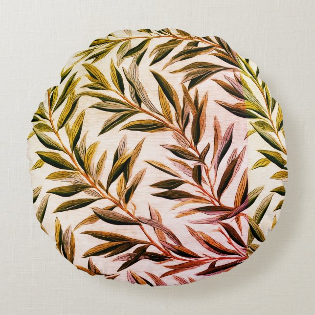 Cojín Redondo Willow Bough Leaf (Anverso)