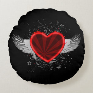 Cojín Redondo Wing Heart