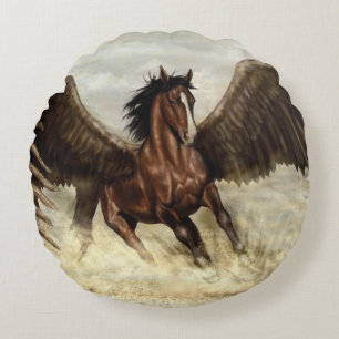 Cojín Redondo Winged Pegasus
