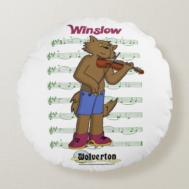 Cojín Redondo Winslow Round Throw Pillow (Anverso)