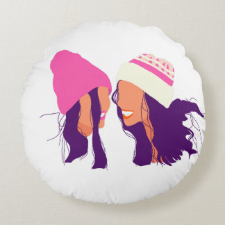 Cojín Redondo Winter Friends • Christmas