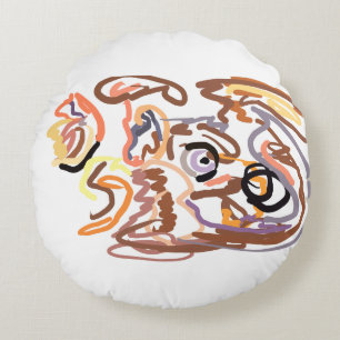 Cojín Redondo Wolf Autumn free