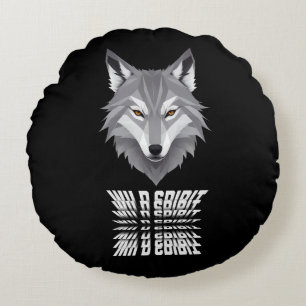 Cojín Redondo Wolf Wild Spirit