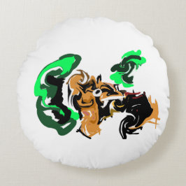 Cojín Redondo Wolf  winter  joy