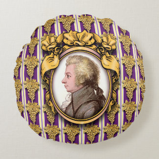 Cojín Redondo Wolfgang Amadeus Mozart