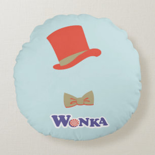 Cojín Redondo Wonka Top Hat & Bow Tie