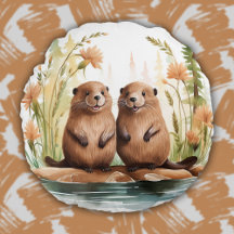 Woodland Animals Cute Beavers Baby Kids Room