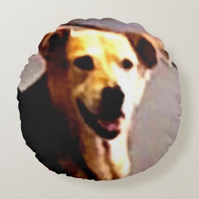 Cojín Redondo Woofs N' Wags (Anverso)