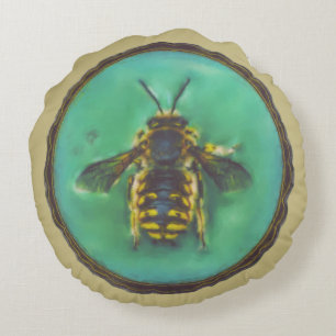 Cojín Redondo Wool Carder Bee