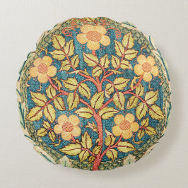 Cojín Redondo Wreath William Morris Vintage Art Cotton