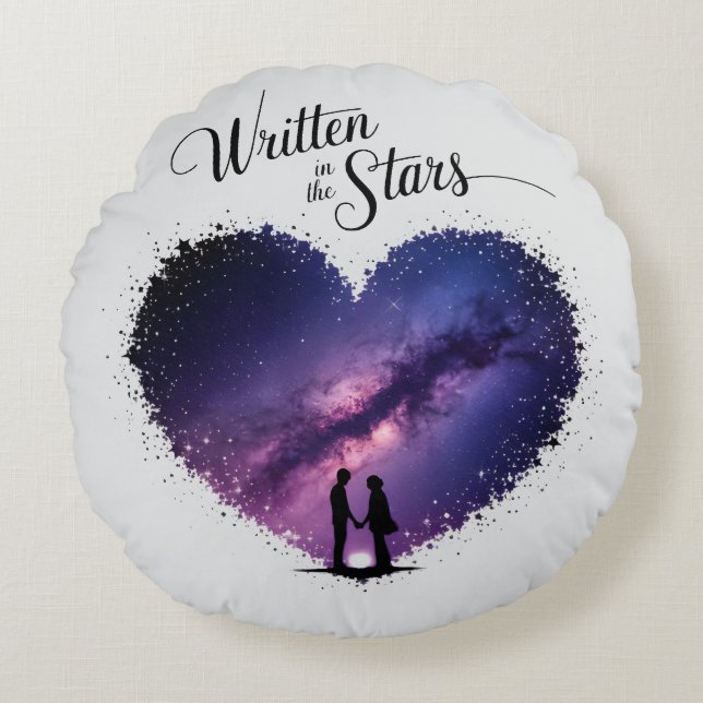 Cojín Redondo Written in the Stars (Anverso)