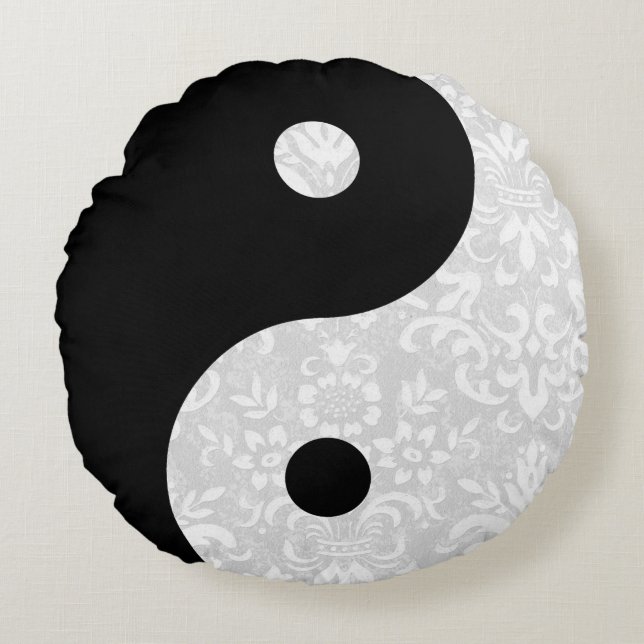 Cojín Redondo Yin Yang (Anverso)