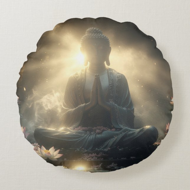 COJÍN REDONDO YOGA - MEDITATION - CARPE DIEM (Anverso)