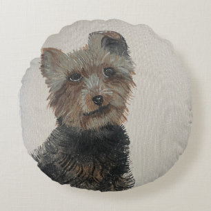 Cojín Redondo Yorkie Round Pillow