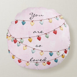Cojín Redondo You Are So Loved Throw Pillow