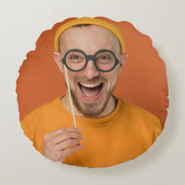 Cojín Redondo Your Funny Photo Selfie Upload 