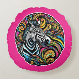 Cojín Redondo Zebra 1
