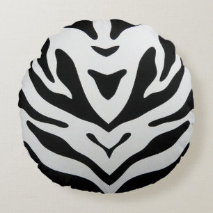 COJÍN REDONDO ZEBRA STRIPTS ABSTRACT