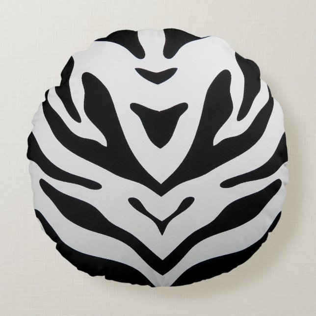 COJÍN REDONDO ZEBRA STRIPTS ABSTRACT (Anverso)