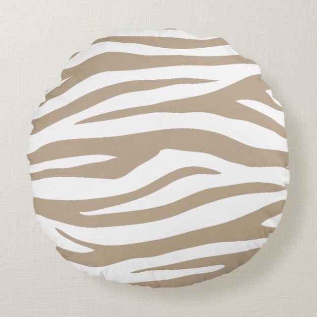 Cojín Redondo Zèbre beige (Anverso)